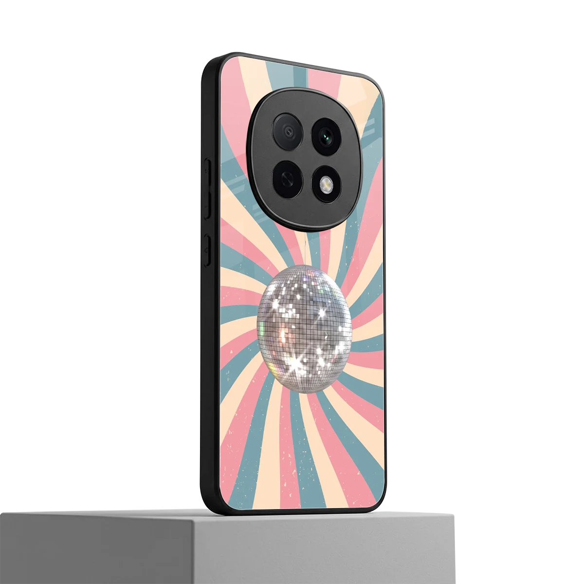 Trippy Disco oppo f29 pro 5g mobile cover | shockproof glass phone case