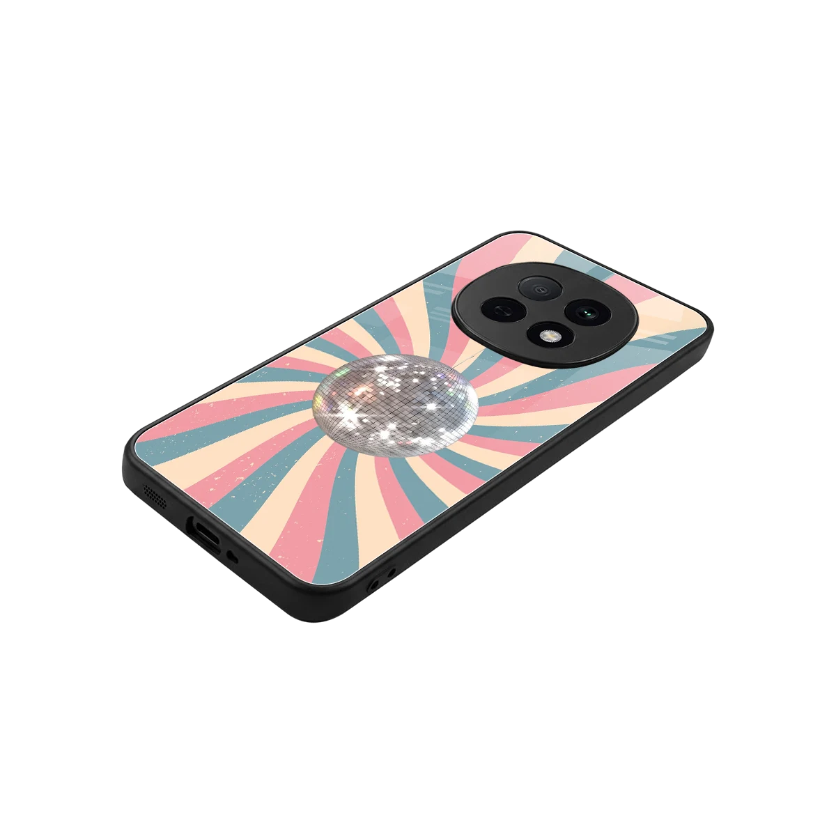Trippy Disco stylish phone case for oppo f29 pro 5g | glossy glass and slim fit