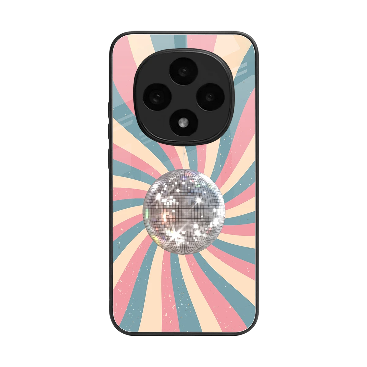 Trippy Disco back phone cover | glass case for oppo f31 pro 5g