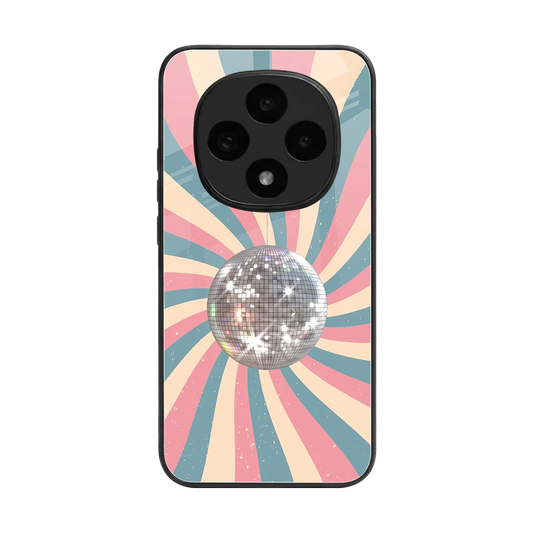 Trippy Disco back phone cover | glass case for oppo f31 pro 5g