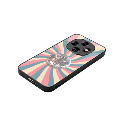 Trippy Disco stylish phone case for oppo f31 pro 5g | glossy glass and slim fit
