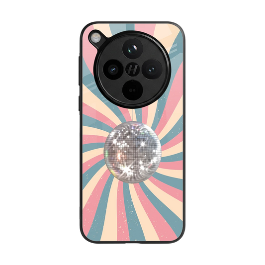 Trippy Disco back phone cover | glass case for oppo find x8