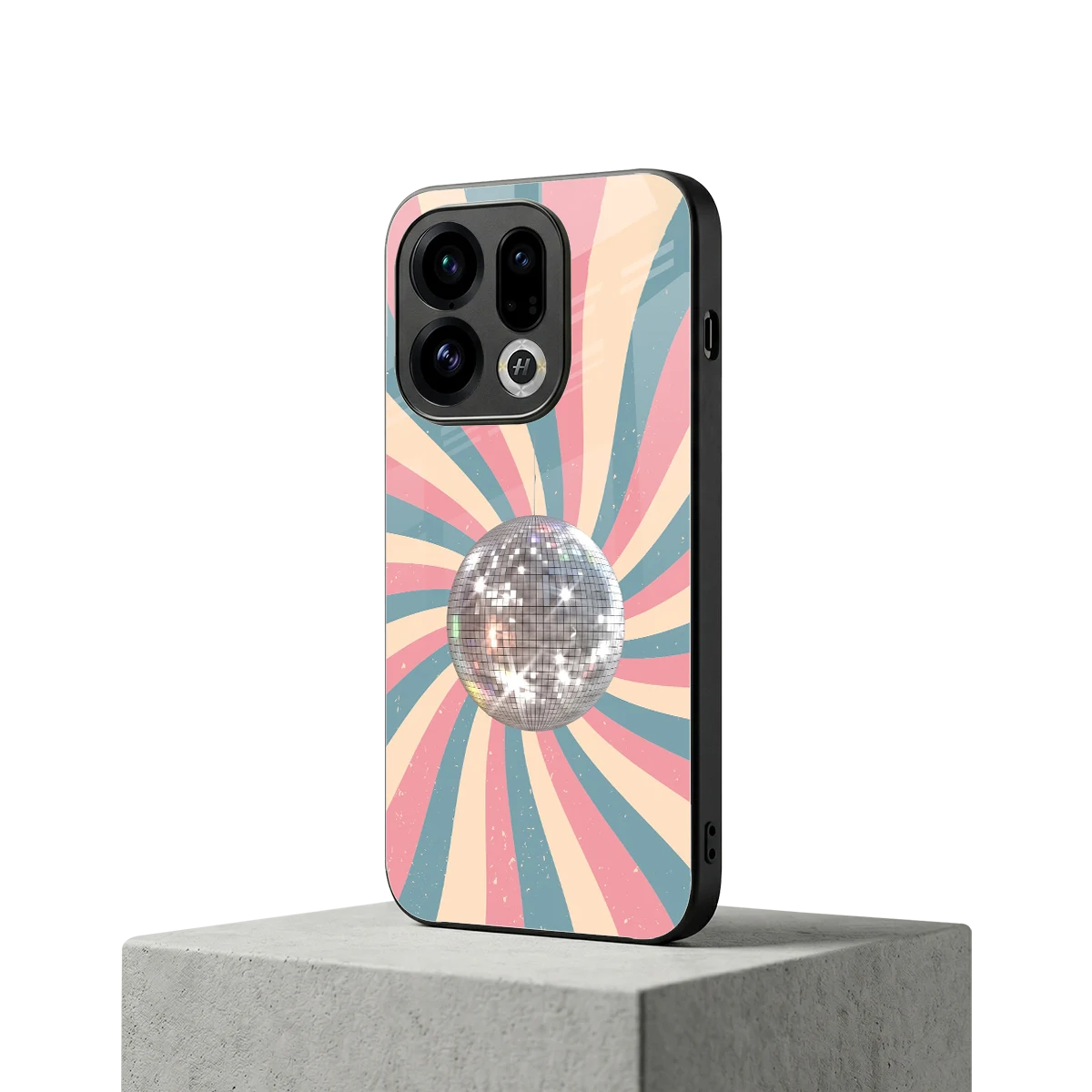 Trippy Disco oppo find x9 mobile cover | shockproof glass phone case