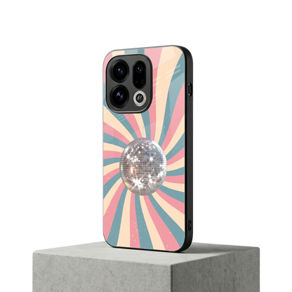 Trippy Disco oppo find x9 mobile cover | shockproof glass phone case