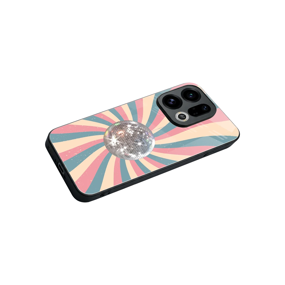 Trippy Disco stylish phone case for oppo find x9 | glossy glass and slim fit