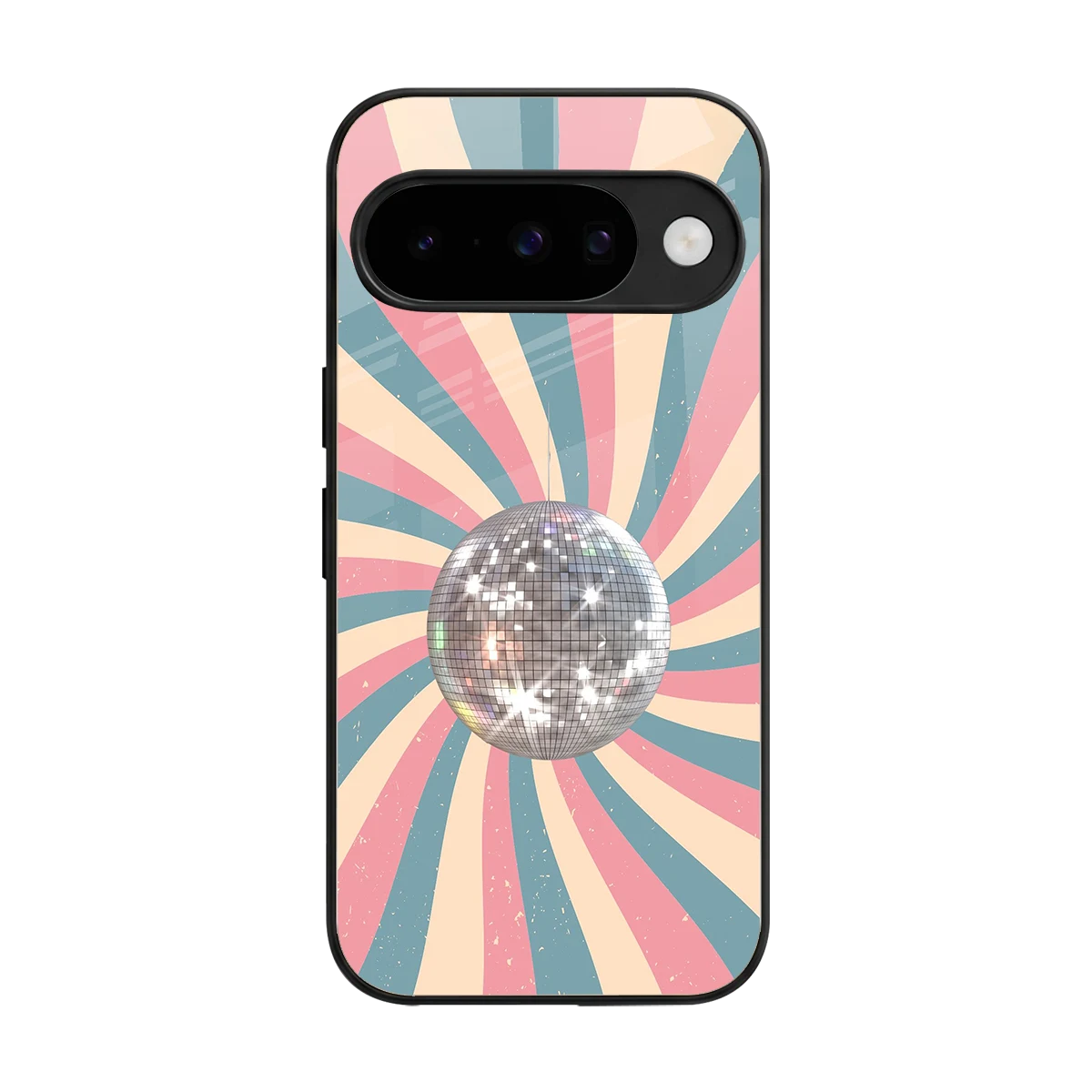 Trippy Disco back phone cover | glass case for google pixel 10