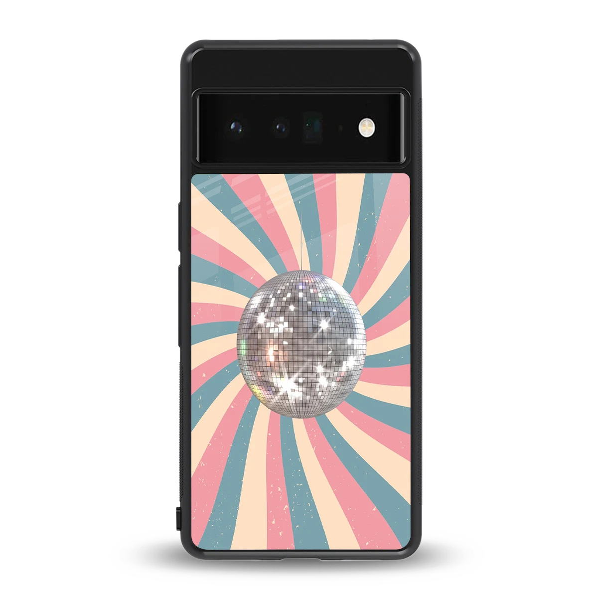 Trippy Disco back phone cover | glass case for google pixel 6 pro