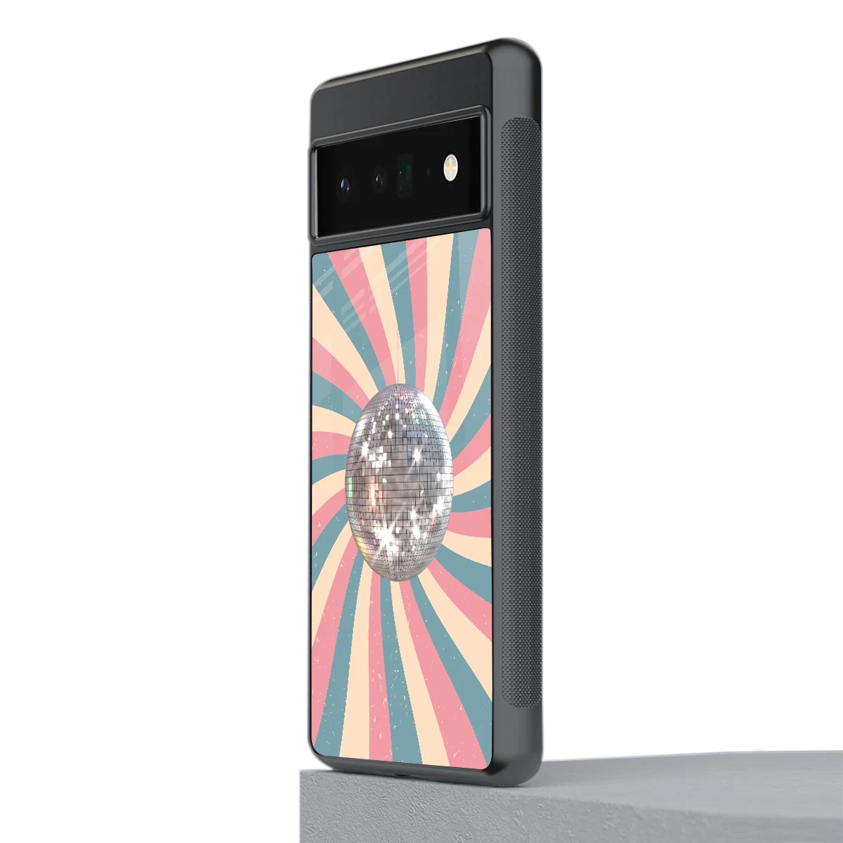 Trippy Disco stylish phone case for google pixel 6 pro | glossy glass and slim fit