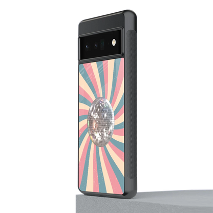 Trippy Disco stylish phone case for google pixel 6 pro | glossy glass and slim fit