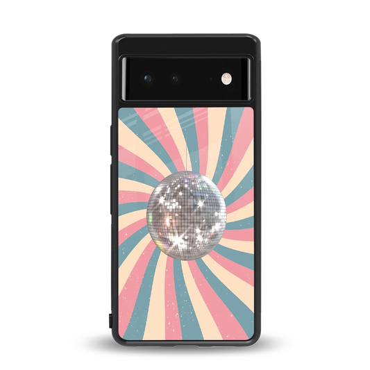 Trippy Disco back phone cover | glass case for google pixel 6