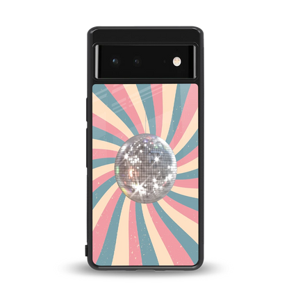 Trippy Disco back phone cover | glass case for google pixel 6a