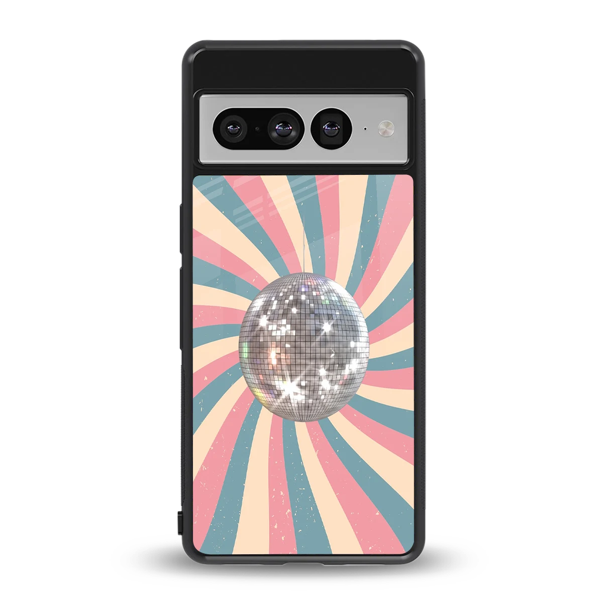 Trippy Disco back phone cover | glass case for google pixel 7 pro