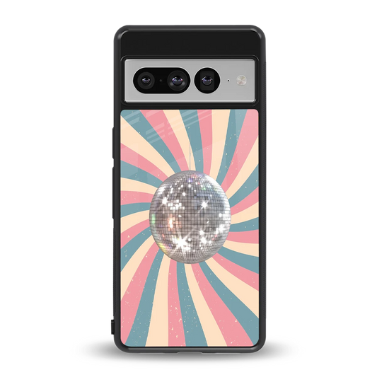 Trippy Disco back phone cover | glass case for google pixel 7 pro