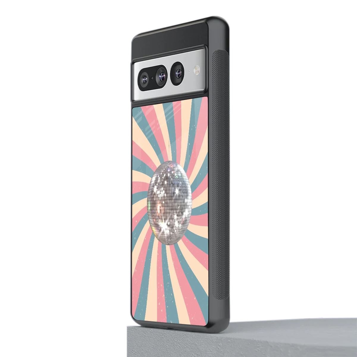 Trippy Disco stylish phone case for google pixel 7 pro | glossy glass and slim fit