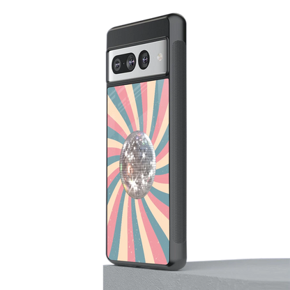 Trippy Disco stylish phone case for google pixel 7 pro | glossy glass and slim fit