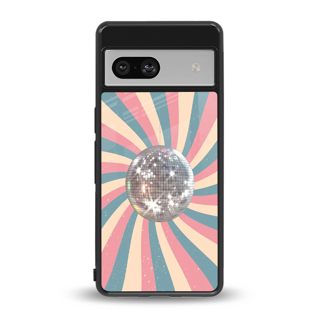 Trippy Disco back phone cover | glass case for google pixel 7