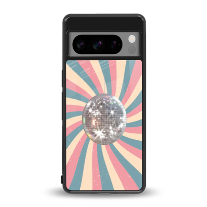 Trippy Disco back phone cover | glass case for google pixel 8 pro