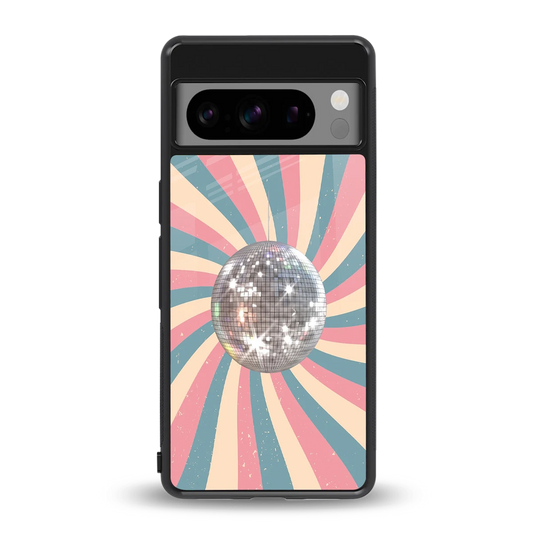 Trippy Disco back phone cover | glass case for google pixel 8 pro