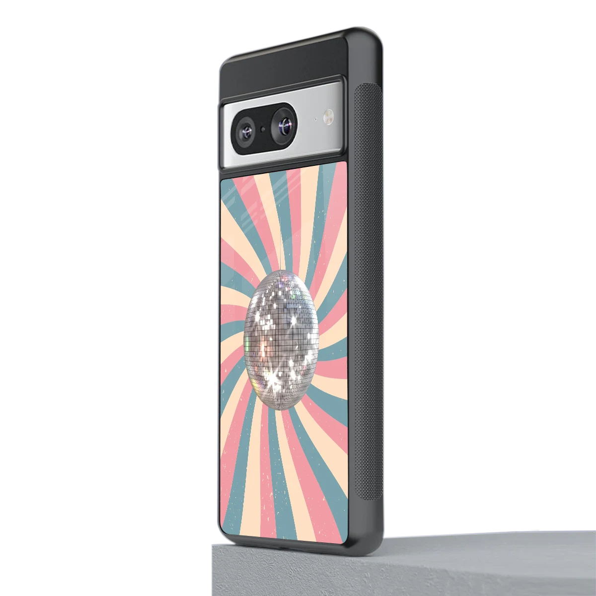 Trippy Disco stylish phone case for google pixel 8 | glossy glass and slim fit