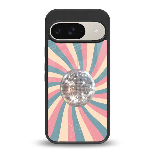 Trippy Disco back phone cover | glass case for google pixel 9
