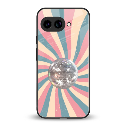 Trippy Disco back phone cover | glass case for google pixel 10a
