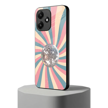 Trippy Disco redmi 12 5g mobile cover | shockproof glass phone case