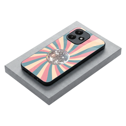 Trippy Disco stylish phone case for redmi 12 5g | glossy glass and slim fit