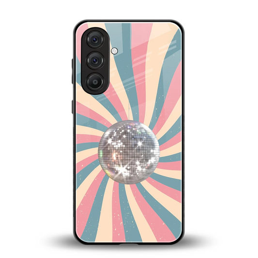 Trippy Disco back phone cover | glass case for samsung galaxy m36 5g