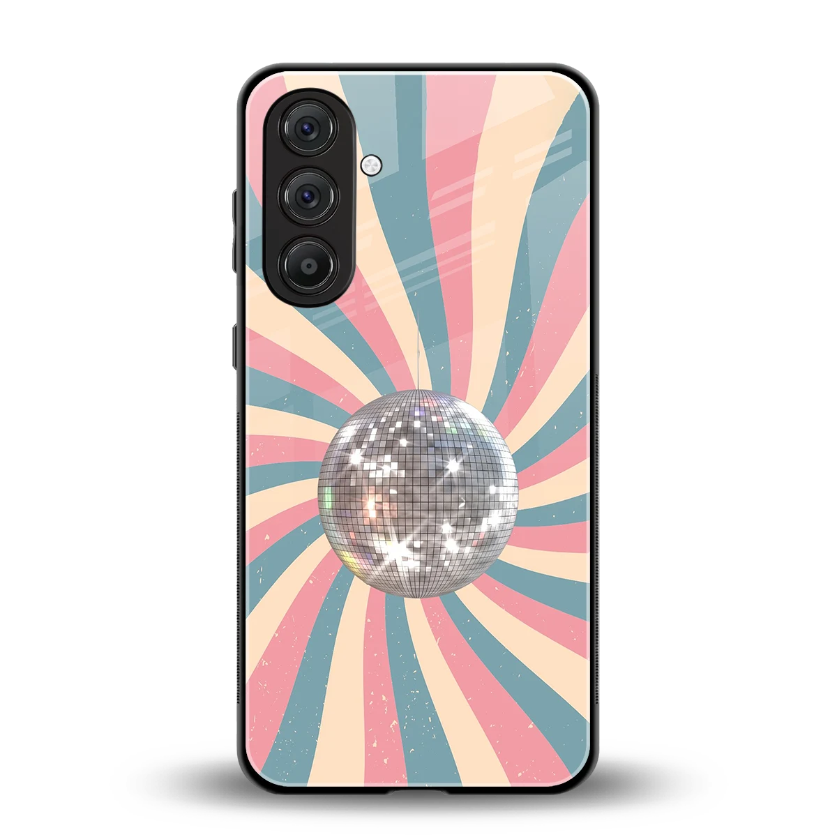 Trippy Disco back phone cover | glass case for samsung galaxy a36 5g