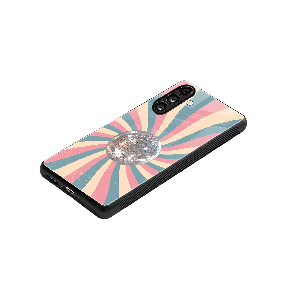 Trippy Disco stylish phone case for samsung galaxy a36 5g | glossy glass and slim fit