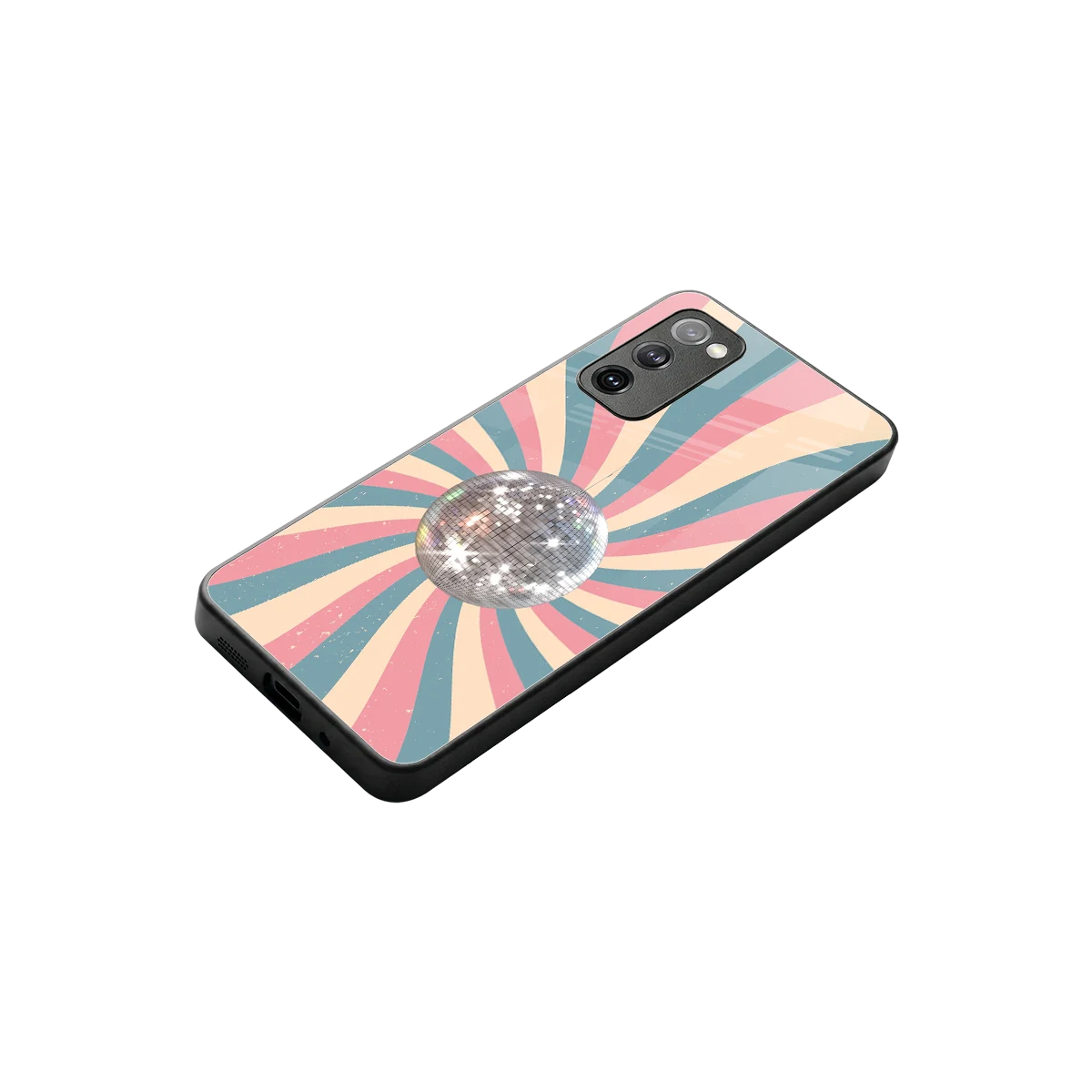 Trippy Disco stylish phone case for samsung galaxy s20 fe | glossy glass and slim fit