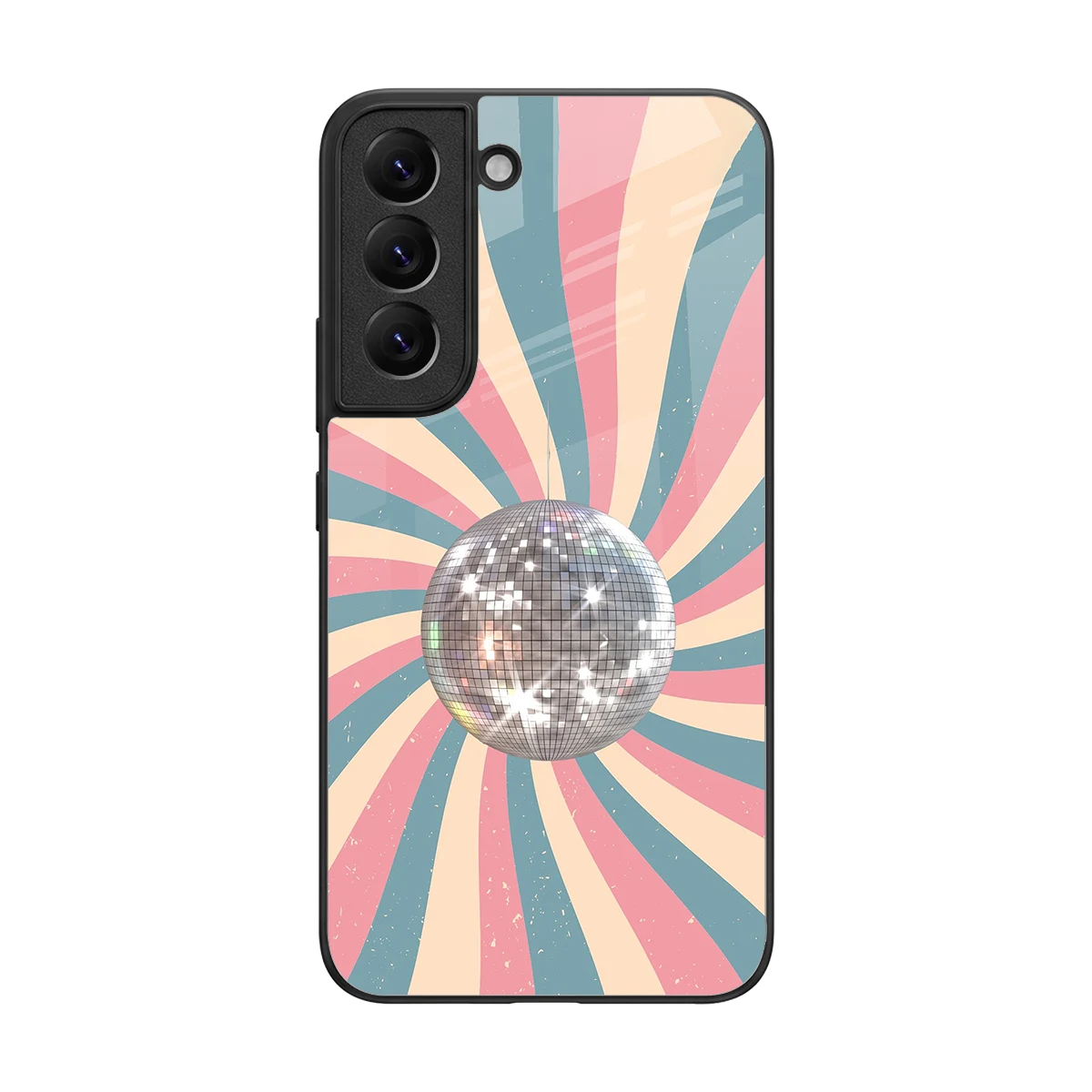 Trippy Disco back phone cover | glass case for samsung galaxy s22
