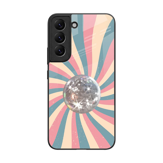 Trippy Disco back phone cover | glass case for samsung galaxy s22
