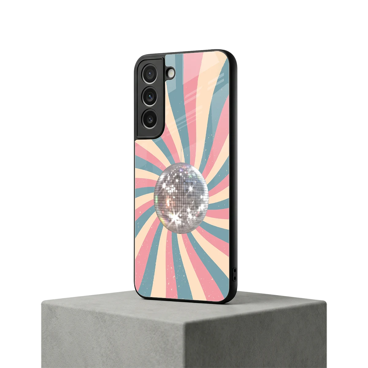 Trippy Disco samsung galaxy s22 mobile cover | shockproof glass phone case