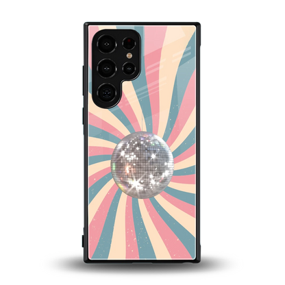 Trippy Disco back phone cover | glass case for samsung galaxy s24 ultra
