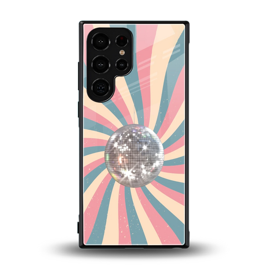 Trippy Disco back phone cover | glass case for samsung galaxy s24 ultra