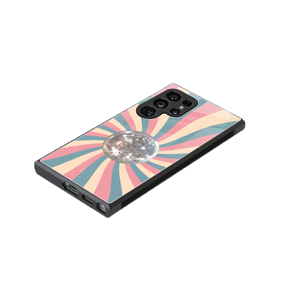 Trippy Disco stylish phone case for samsung galaxy s24 ultra | glossy glass and slim fit