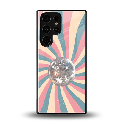 Trippy Disco back phone cover | glass case for samsung galaxy s25 ultra