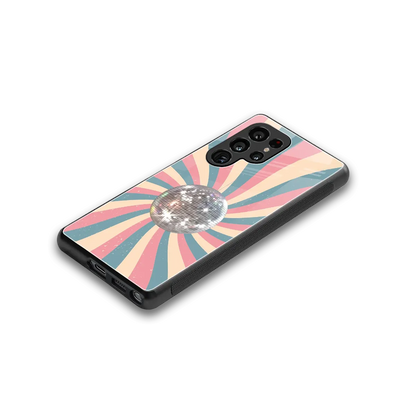 Trippy Disco stylish phone case for samsung galaxy s25 ultra | glossy glass and slim fit