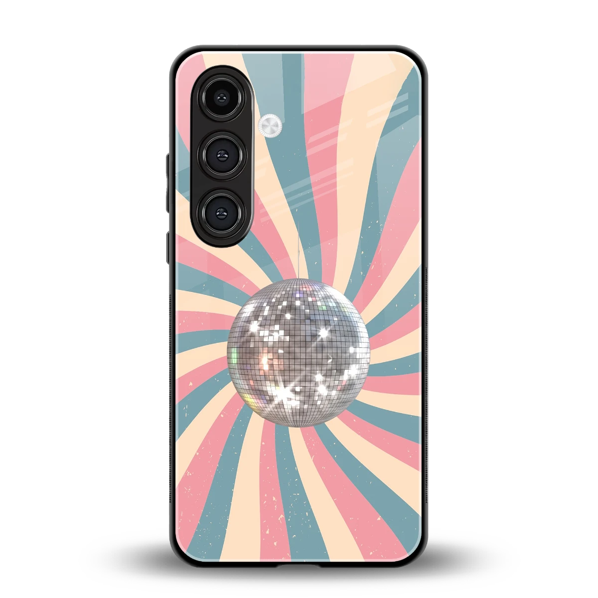 Trippy Disco back phone cover | glass case for samsung galaxy s24