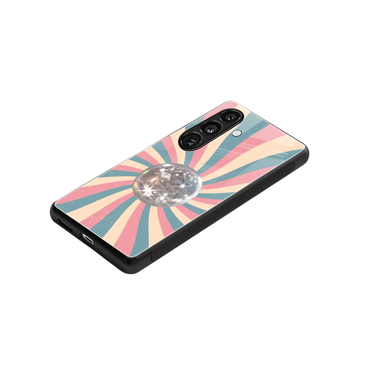 Trippy Disco stylish phone case for samsung galaxy s26 | glossy glass and slim fit