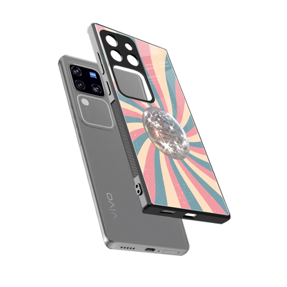 Trippy Disco sleekvivo v30 pro cover with tempered glass back and TPU edges