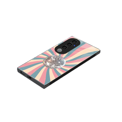 Trippy Disco stylish phone case for vivo v40 pro | glossy glass and slim fit