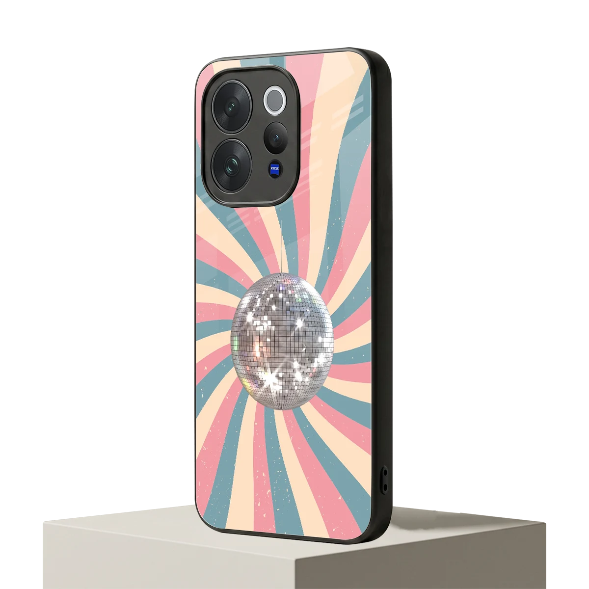 Trippy Disco vivo v70 mobile cover | shockproof glass phone case