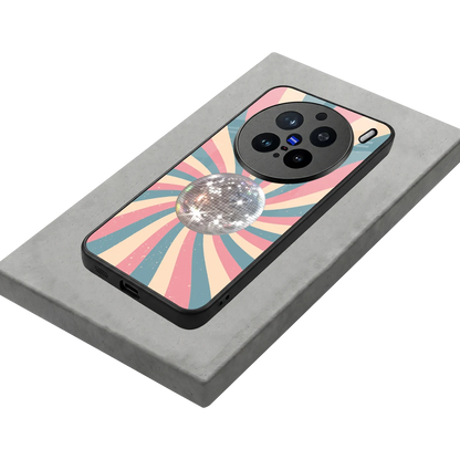 Trippy Disco stylish phone case for vivo x200 pro | glossy glass and slim fit