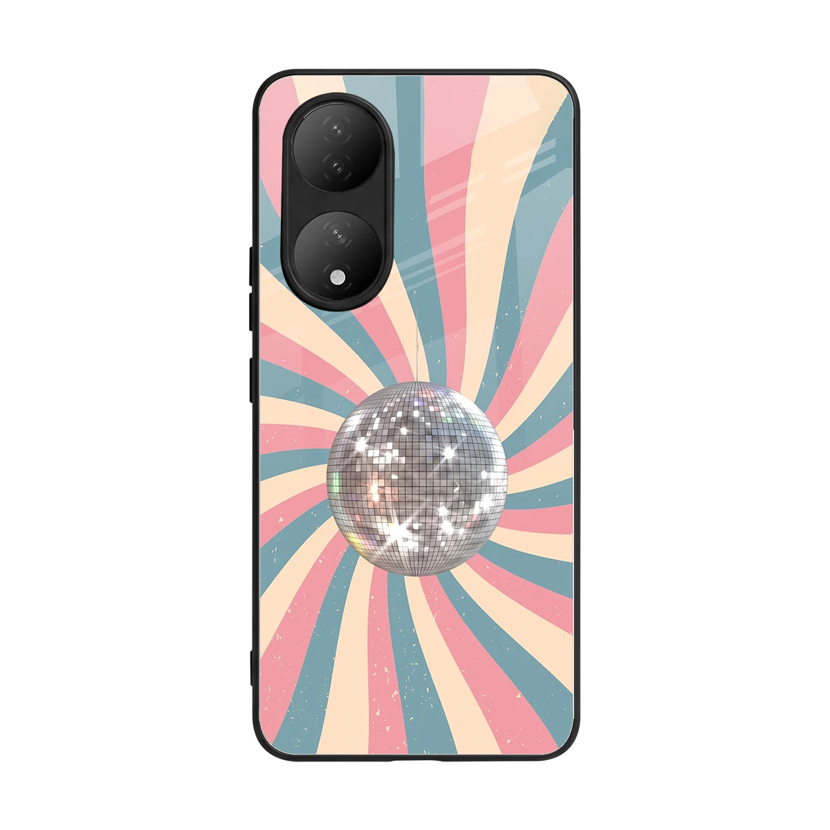 Trippy Disco back phone cover | glass case for Vivo-y100