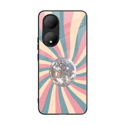 Trippy Disco back phone cover | glass case for Vivo-y100