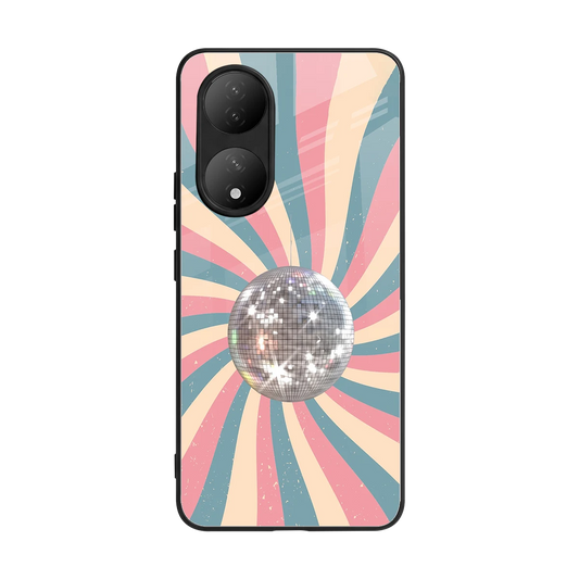 Trippy Disco back phone cover | glass case for Vivo-y100
