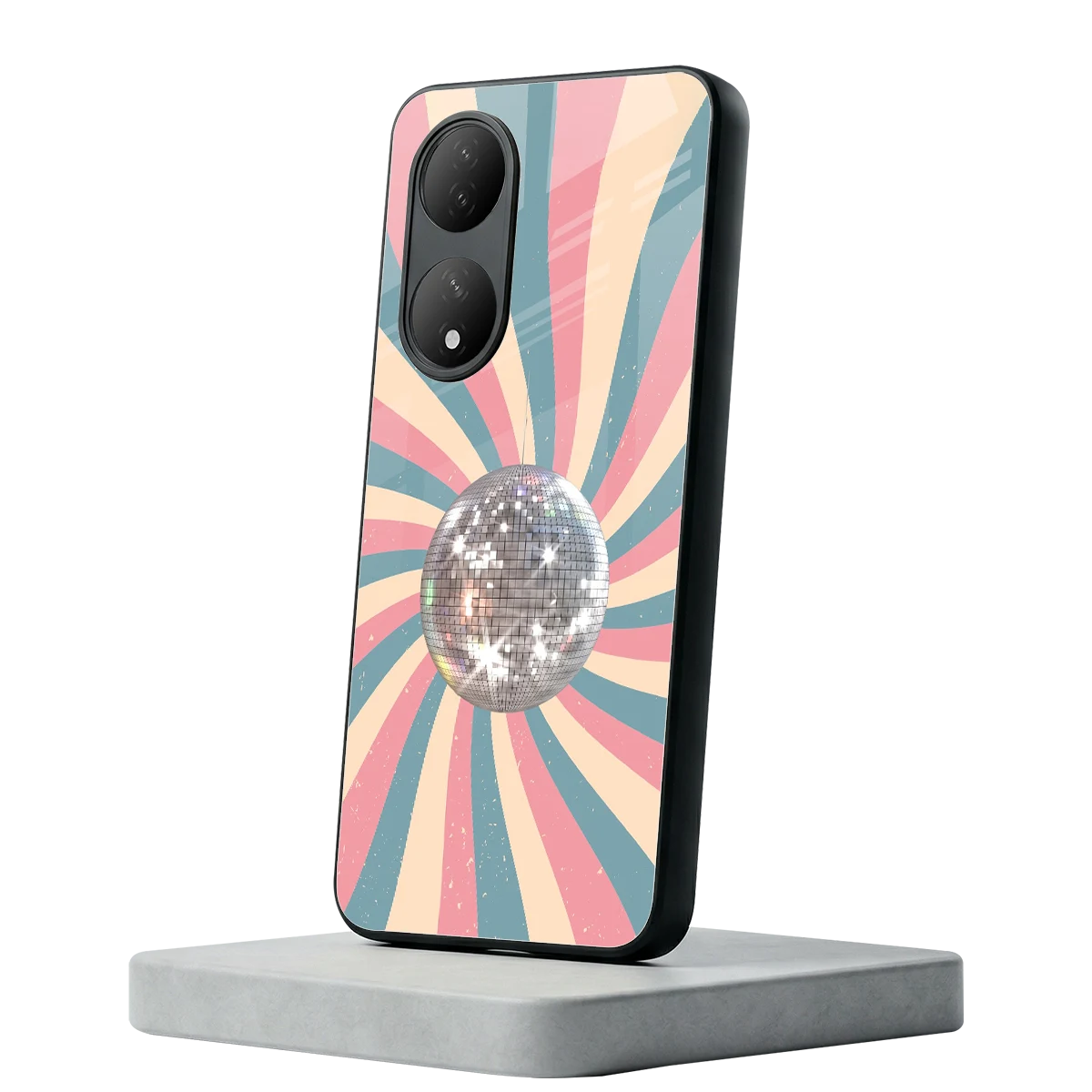 Trippy Disco Vivo-y100 mobile cover | shockproof glass phone case