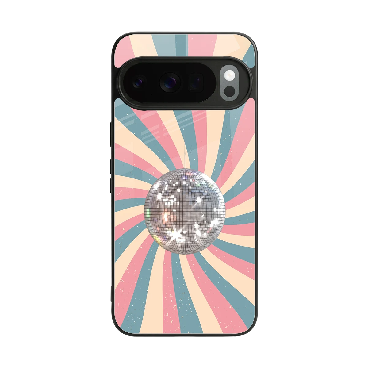 Trippy Disco back phone cover | glass case for google pixel 10 pro